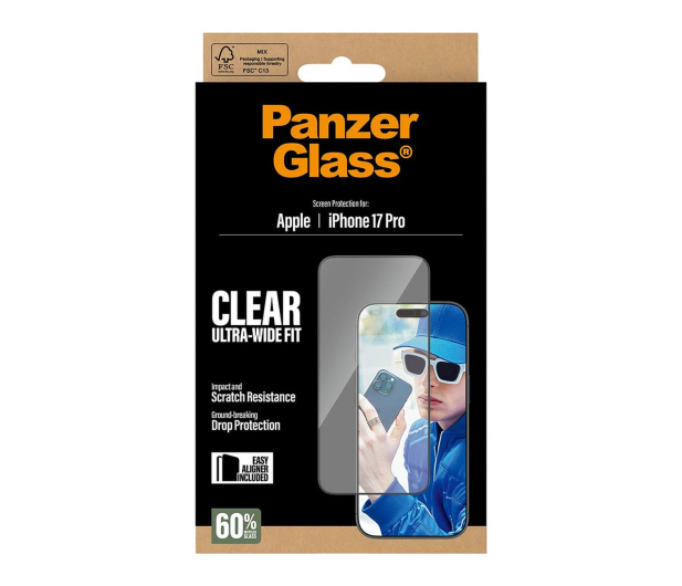 PanzerGlass Ultra-Wide Fit EasyAligner do iPhone 17 Pro - 1538959 - zdjęcie 4